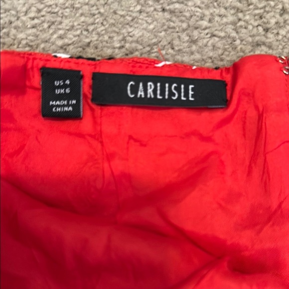 Carlisle Red Mini Pencil Skirt Casual - Picture 2 of 5